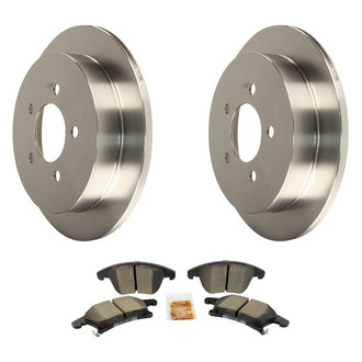 Motorcraft® - Standard Premium™ Plain Front Brake Kit with Semi-Metallic Pads