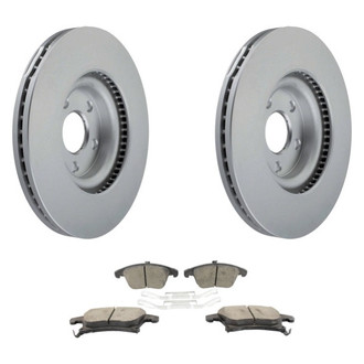 Motorcraft® - Standard Premium™ Plain Front Brake Kit with Semi-Metallic Pads