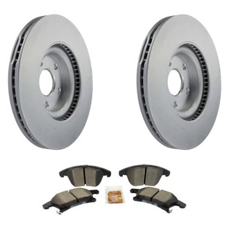 Motorcraft® - Standard Premium™ Plain Front Brake Kit with Semi-Metallic Pads
