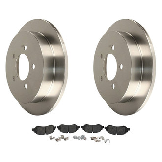 Motorcraft® - Standard Premium™ Plain Front Brake Kit with Semi-Metallic Pads