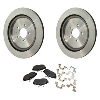 Motorcraft® - Standard Premium™ Plain Rear Brake Kit with Ceramic Pads