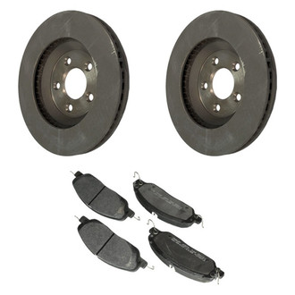 Motorcraft® - Standard Premium™ Plain Front Brake Kit with Ceramic Pads
