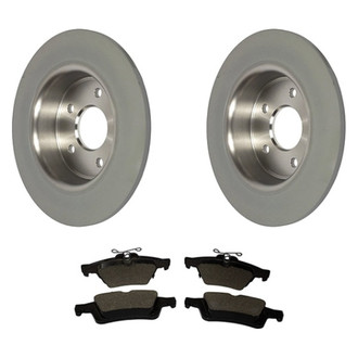 Motorcraft® - Standard Premium™ Plain Rear Brake Kit with Ceramic Pads