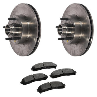Motorcraft® - Standard Premium™ Plain Front Brake Kit with Ceramic Pads