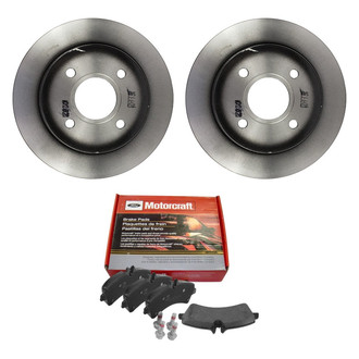 Motorcraft® - Standard Premium™ Plain Rear Brake Kit with Ceramic Pads