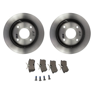 Motorcraft® - Standard Premium™ Plain Rear Brake Kit with Ceramic Pads