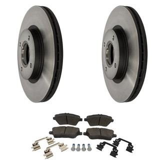 Motorcraft® - Standard Premium™ Plain Front Brake Kit with Ceramic Pads