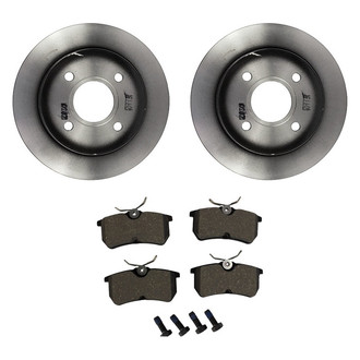 Motorcraft® - Standard Premium™ Plain Rear Brake Kit with Ceramic Pads