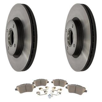 Motorcraft® - Standard Premium™ Plain Front Brake Kit with Ceramic Pads