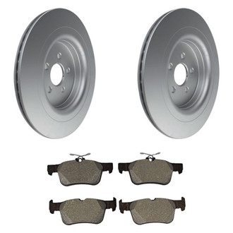 Motorcraft® - Standard Premium 1-Piece Plain Brake Kit with Ceramic Brake Pads