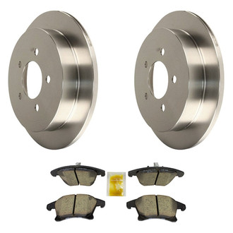 Motorcraft® - Standard Premium™ Plain Front Brake Kit with Ceramic Pads