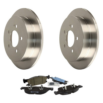 Motorcraft® - Standard Premium™ Plain Front Brake Kit with Ceramic Pads