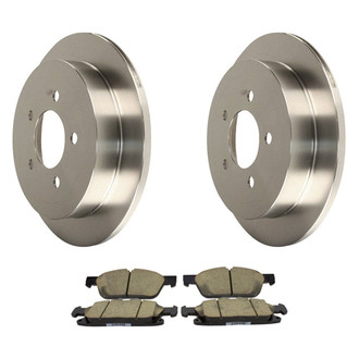 Motorcraft® - Standard Premium™ Plain Front Brake Kit with Ceramic Pads