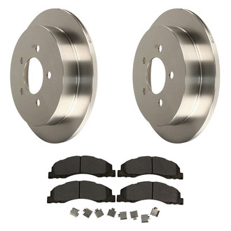 Motorcraft® - Standard Premium™ Plain Front Brake Kit with Ceramic Pads