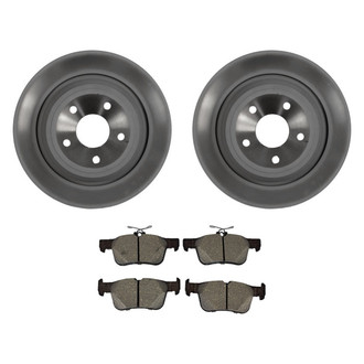 Motorcraft® - Standard Premium 1-Piece Plain Brake Kit with Ceramic Brake Pads