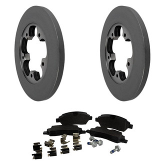 Motorcraft® - Standard Premium™ Plain Rear Brake Kit with Ceramic Pads