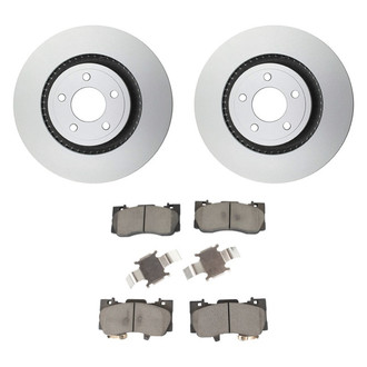 Motorcraft® - Standard Premium™ Plain Front Brake Kit with Ceramic Pads