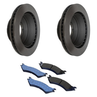Motorcraft® - SuperDuty™ Plain Rear Brake Kit with Ceramic Pads