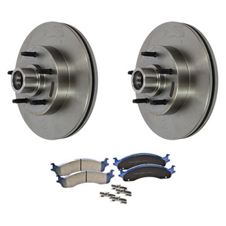 Motorcraft® - SuperDuty™ Plain Front Brake Kit with Ceramic Pads