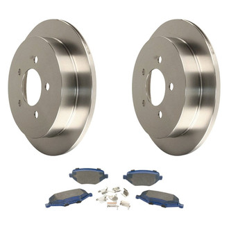 Motorcraft® - SuperDuty 1-Piece Plain Brake Kit with Ceramic Brake Pads