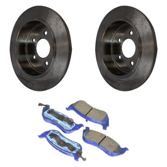 Motorcraft® - SuperDuty™ Plain Rear Brake Kit with Ceramic Pads
