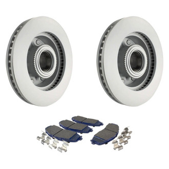 Motorcraft® - SuperDuty 1-Piece Plain Brake Kit with Ceramic Brake Pads