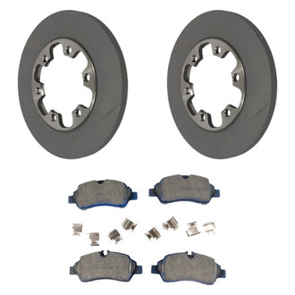 Motorcraft® - SuperDuty™ Plain Rear Brake Kit with Ceramic Pads