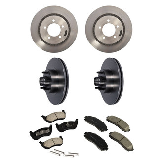 Motorcraft® - Standard Premium™ Plain Front and Rear Brake Kit with Organic Pads