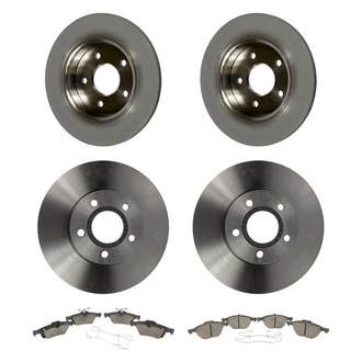 Motorcraft® - Standard Premium™ Plain Brake Kit with Semi-Metallic Pads