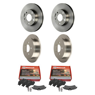 Motorcraft® - Standard Premium™ Plain Front and Rear Brake Kit with Organic Pads