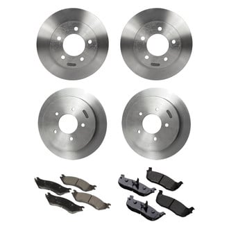 Motorcraft® - Standard Premium 1-Piece Plain Brake Kit with Ceramic Brake Pads