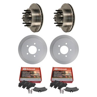 Motorcraft® - Standard Premium™ Plain Front and Rear Brake Kit with Ceramic Pads