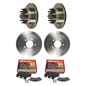 Motorcraft® - Standard Premium™ Plain Front and Rear Brake Kit with Ceramic Pads