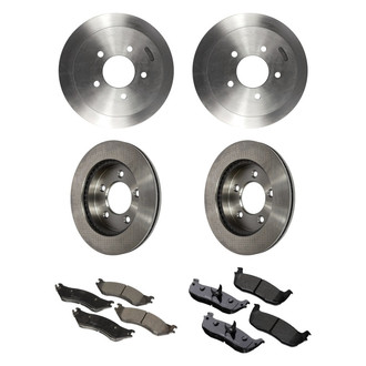 Motorcraft® - Standard Premium™ Plain Front and Rear Brake Kit with Ceramic Pads