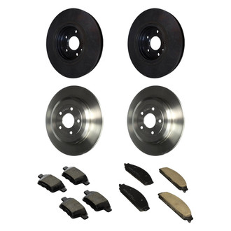 Motorcraft® - Standard Premium™ Plain Front and Rear Brake Kit with Organic Pads
