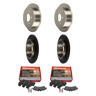 Motorcraft® - Standard Premium™ Plain Front and Rear Brake Kit with Organic Pads