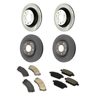 Motorcraft® - Standard Premium 1-Piece Plain Brake Kit with Organic Brake Pads