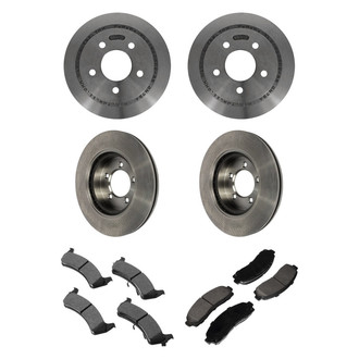 Motorcraft® - Standard Premium™ Plain Front and Rear Brake Kit with Ceramic Pads