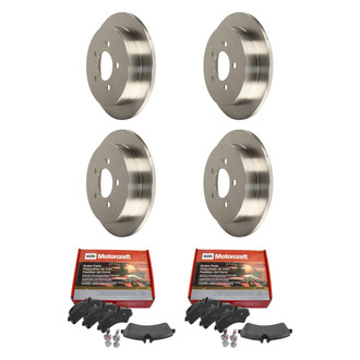 Motorcraft® - Standard Premium™ Plain Front and Rear Brake Kit with Ceramic Pads