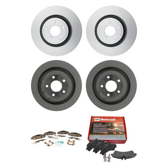 Motorcraft® - Standard Premium™ Plain Front and Rear Brake Kit with Semi-Metallic Pads