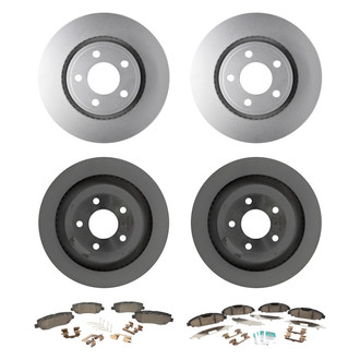 Motorcraft® - Standard Premium™ Plain Brake Kit with Semi-Metallic Pads