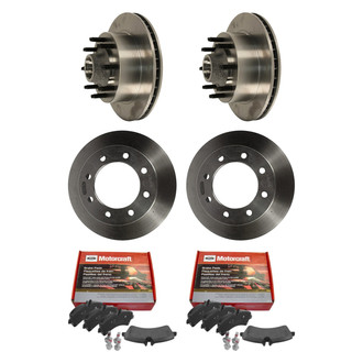 Motorcraft® - Standard Premium™ Plain Front and Rear Brake Kit with Ceramic Pads