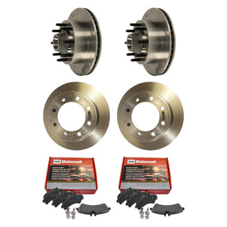 Motorcraft® - Standard Premium™ Plain Front and Rear Brake Kit with Ceramic Pads