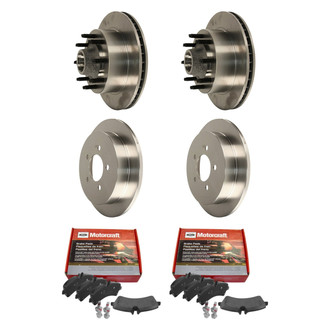 Motorcraft® - Standard Premium™ Plain Front and Rear Brake Kit with Ceramic Pads