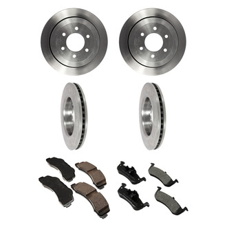 Motorcraft® - Standard Premium™ Plain Brake Kit with Ceramic Pads