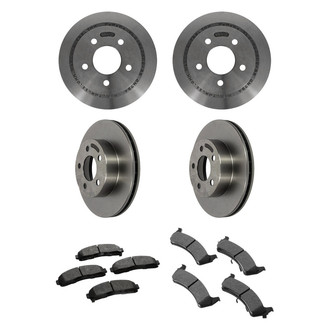 Motorcraft® - Standard Premium™ Plain Front and Rear Brake Kit with Ceramic Pads