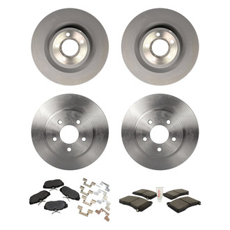 Motorcraft® - Standard Premium™ Plain Front and Rear Brake Kit with Ceramic Pads