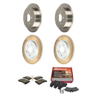 Motorcraft® - Standard Premium™ Plain Front and Rear Brake Kit with Ceramic Pads