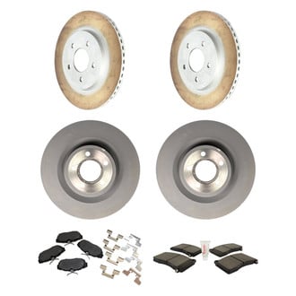Motorcraft® - Standard Premium™ Plain Front and Rear Brake Kit with Ceramic Pads