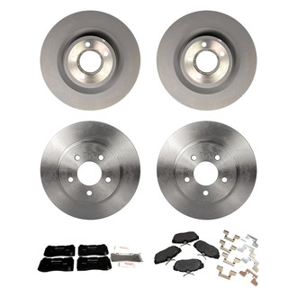 Motorcraft® - Standard Premium™ Plain Front and Rear Brake Kit with Ceramic Pads